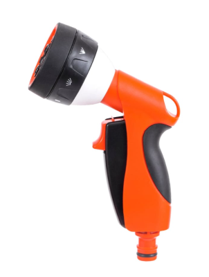 Душ-пистолет поливочный 7-ми функциональный под коннектор Эрго 'Жук' в интернет гипермаркете «Планета Лета». Фото