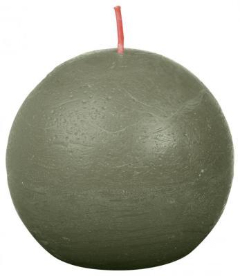 Свеча Болсус Рустик шар SHINE 76мм Свежий оливковый в интернет гипермаркете «Планета Лета». Фото