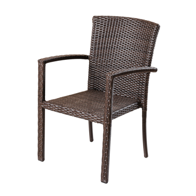 Стул Милан (Вид ротанга лента (ПМ), Цвет ротанга Мореный дуб (G-градиент)) в интернет гипермаркете «Планета Лета». Фото