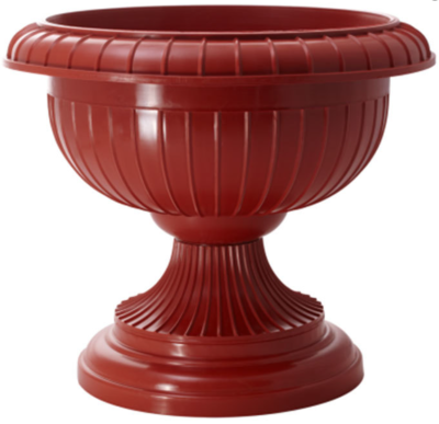 Вазон на ножке большой D 395 мм терракотовый в интернет гипермаркете «Планета Лета». Фото