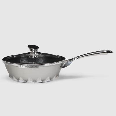 Вок с крышкой Kitchenstar Artmartin 24 см в интернет гипермаркете «Планета Лета». Фото