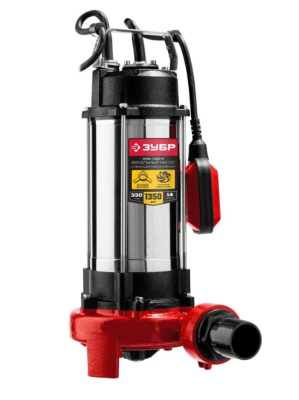 Фекальный насос с режущим механизмом ЗУБР, 1350 Вт в интернет гипермаркете «Планета Лета». Фото