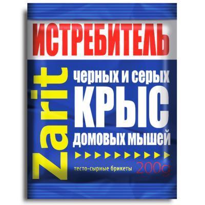 Брикет тесто-сыр Зарит ИСТРЕБИТЕЛЬ ТриКота бродифакум 200г в интернет гипермаркете «Планета Лета». Фото