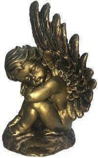 Фигура Ангел на камне бронза H-29см ФП346-2 в интернет гипермаркете «Планета Лета». Фото