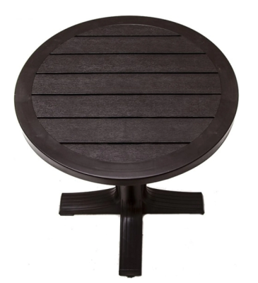 Стол круглый пластик Прованс 80 см шоколадный 00-00000386 в интернет гипермаркете «Планета Лета». Фото