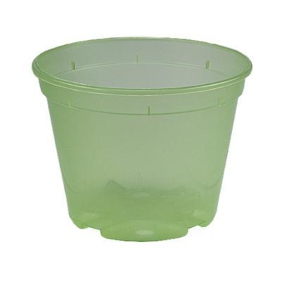 Вазон дренажный д/орхидей круг., салатовый-прозрач., 12*9, 0,68л, 33023 в интернет гипермаркете «Планета Лета». Фото