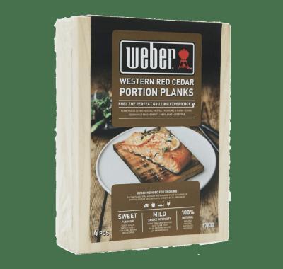 Доски Weber для копчения малые Кедр 4 шт 17832 в интернет гипермаркете «Планета Лета». Фото