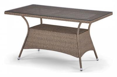 Стол ротанг T198D-W56-130x70 Light Brown в интернет гипермаркете «Планета Лета». Фото