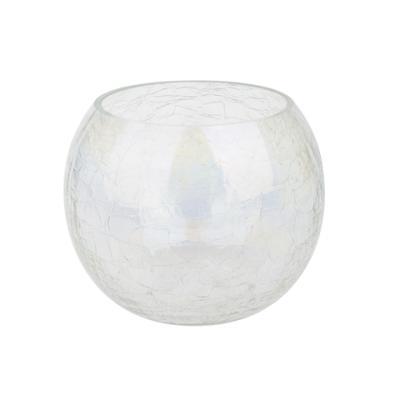 Ваза "Шаровая" кракле (стекло) D16хH13см, 2л. в интернет гипермаркете «Планета Лета». Фото