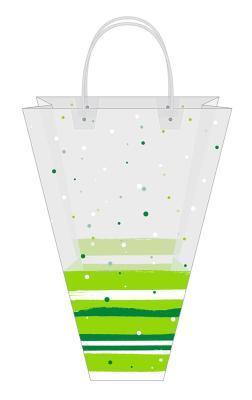 Сумка GARDEN SHOW  для цветов подарочная 44,5х34х12 см, пластик в интернет гипермаркете «Планета Лета». Фото