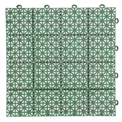 Покрытие садовое Квадрат, 30х30 см, 9 шт/уп, пластик, зеленый в интернет гипермаркете «Планета Лета». Фото