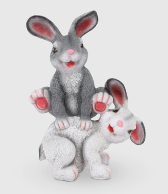 Фигура Заяцы играют  Н-26см в интернет гипермаркете «Планета Лета». Фото