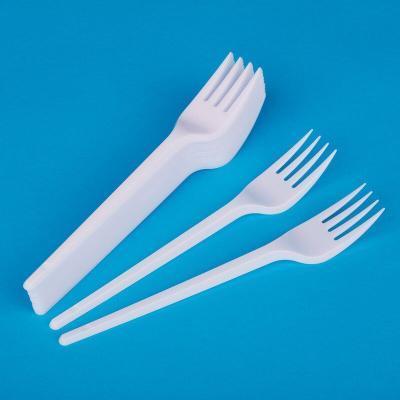 Вилка белая 10 шт 71000 в интернет гипермаркете «Планета Лета». Фото