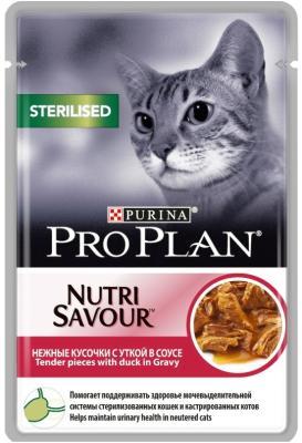 Корм PRO PLAN STERILISED Cat GIG Duck д/кош 85г в интернет гипермаркете «Планета Лета». Фото