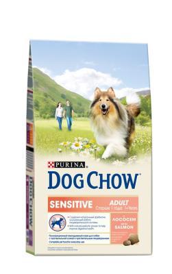 Корм DOG CHOW 800 г д/соб с чув. пищ. с лос. в интернет гипермаркете «Планета Лета». Фото