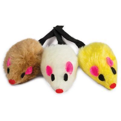 Набор игрушек Triol XW7012 3 мыши д/кош. 52мм 22181060 в интернет гипермаркете «Планета Лета». Фото