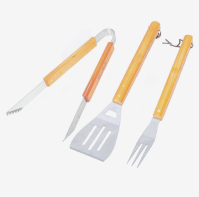 Набор для барбекю (щипцы, лопатка, вилка) 'Твой Пикник' в интернет гипермаркете «Планета Лета». Фото