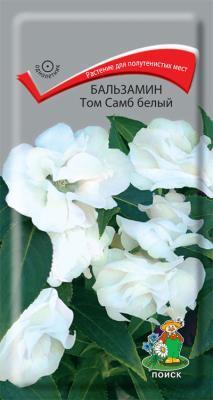 Бальзамин Том Самб белый ( ЦВ) ("1) 0,1гр. в интернет гипермаркете «Планета Лета». Фото