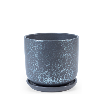 Горшок Питон цилиндр графит с/п d22, h19см, 5,4л в интернет гипермаркете «Планета Лета». Фото