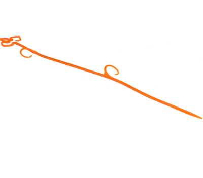 Опора для орхидеи Цв. Оранжевый (Арт. ОЦ-4014) в интернет гипермаркете «Планета Лета». Фото