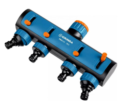GRINDA PROLine TS-4, 3/4″-1″, распределитель четырехканальный, поливочный, с внутренней резьбой в интернет гипермаркете «Планета Лета». Фото