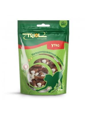 Косточки Triol кальцинированные с уткой д/соб. 70г 10171012 в интернет гипермаркете «Планета Лета». Фото