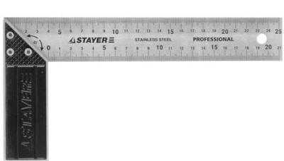 Угольник STAYER PROFI столярный нерж 37 мм 250 мм 3431-25_z01 в интернет гипермаркете «Планета Лета». Фото