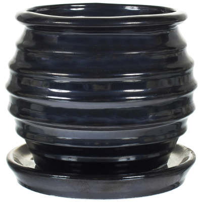 Горшок ВК Токио темный d29, h23,7см, 11л в интернет гипермаркете «Планета Лета». Фото