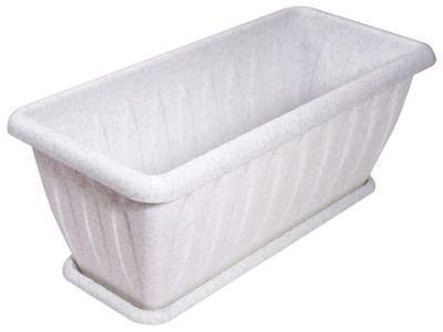 Балконный ящик Фелиция 40см с п/д мрамор С185М в интернет гипермаркете «Планета Лета». Фото