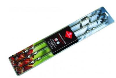 Набор шампуров FORESTER в блистере, никел.сталь 55см 6шт. RZ-600SB в интернет гипермаркете «Планета Лета». Фото