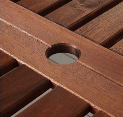 Стол садовый с откидными полами АЛЛЮР в интернет гипермаркете «Планета Лета». Фото