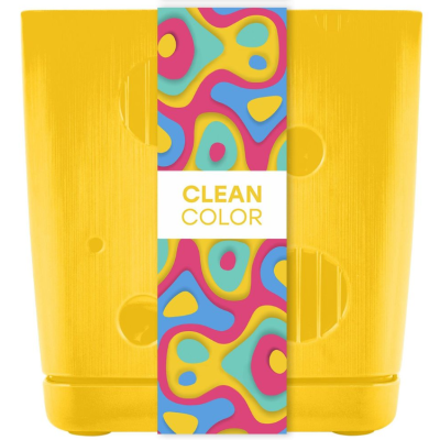 Горшок для цветов InGreen Clean Color 1,1л, cosmic yellow в интернет гипермаркете «Планета Лета». Фото